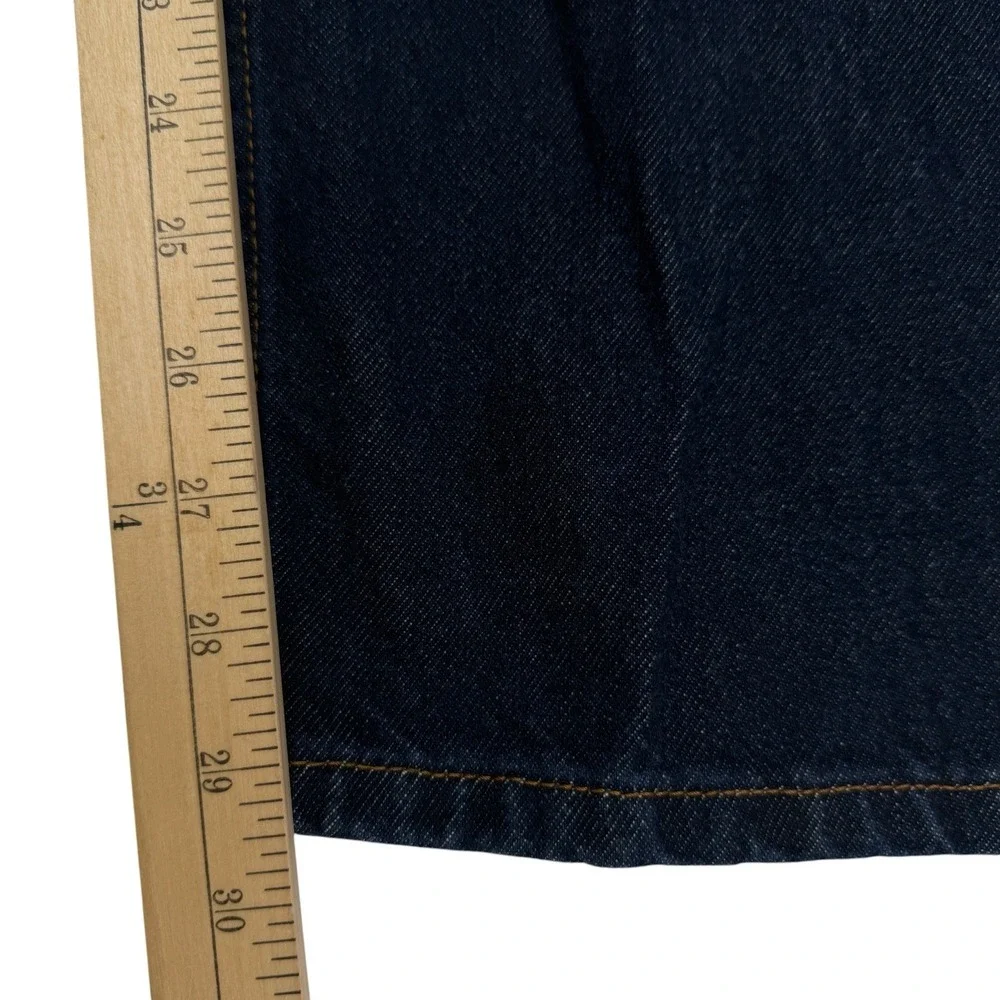 Levi's 505 Regular Fit Jeans Men Tag 40x30 Real 40x29.5  Straight Leg Denim Dark